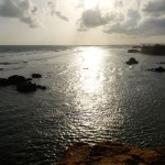 reflet de soleil sur l'océan indien